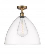 Innovations Lighting 516-1C-BB-GBD-162 - Bristol - 1 Light - 16 inch - Brushed Brass - Semi-Flush Mount