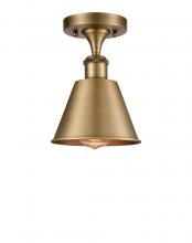 Innovations Lighting 516-1C-BB-M8 - Smithfield - 1 Light - 7 inch - Brushed Brass - Semi-Flush Mount