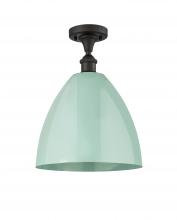 Innovations Lighting 516-1C-OB-MBD-12-SF - Plymouth - 1 Light - 12 inch - Oil Rubbed Bronze - Semi-Flush Mount