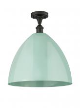 Innovations Lighting 516-1C-OB-MBD-16-SF - Plymouth - 1 Light - 16 inch - Oil Rubbed Bronze - Semi-Flush Mount