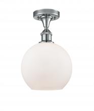 Innovations Lighting 516-1C-PC-G121 - Athens - 1 Light - 8 inch - Polished Chrome - Semi-Flush Mount