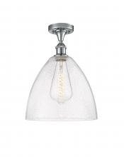 Innovations Lighting 516-1C-PC-GBD-124 - Bristol - 1 Light - 12 inch - Polished Chrome - Semi-Flush Mount