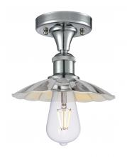 Innovations Lighting 516-1C-PC-M17-PC - Scallop - 1 Light - 8 inch - Polished Chrome - Semi-Flush Mount