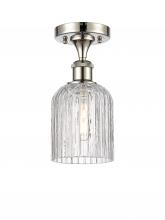 Innovations Lighting 516-1C-PN-G559-5CL - Bridal Veil - 1 Light - 5 inch - Polished Nickel - Semi-Flush Mount