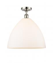 Innovations Lighting 516-1C-PN-GBD-161 - Bristol - 1 Light - 16 inch - Polished Nickel - Semi-Flush Mount