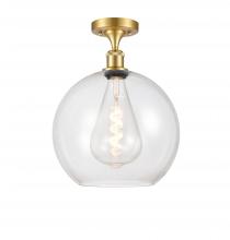 Innovations Lighting 516-1C-SG-G122-12 - Athens - 1 Light - 12 inch - Satin Gold - Semi-Flush Mount