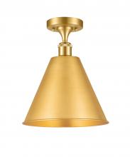 Innovations Lighting 516-1C-SG-MBC-12-SG - Berkshire - 1 Light - 12 inch - Satin Gold - Semi-Flush Mount