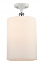 Innovations Lighting 516-1C-WPC-G111-L - Cobbleskill - 1 Light - 9 inch - White Polished Chrome - Semi-Flush Mount