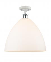 Innovations Lighting 516-1C-WPC-GBD-161 - Bristol - 1 Light - 16 inch - White Polished Chrome - Semi-Flush Mount