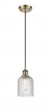 Innovations Lighting 516-1P-AB-G559-5CL - Bridal Veil - 1 Light - 5 inch - Antique Brass - Cord hung - Mini Pendant