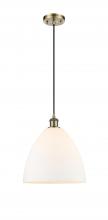 Innovations Lighting 516-1P-AB-GBD-121 - Bristol - 1 Light - 12 inch - Antique Brass - Cord hung - Mini Pendant