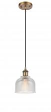 Innovations Lighting 516-1P-BB-G412 - Dayton - 1 Light - 6 inch - Brushed Brass - Cord hung - Mini Pendant