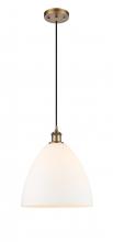 Innovations Lighting 516-1P-BB-GBD-121 - Bristol - 1 Light - 12 inch - Brushed Brass - Cord hung - Mini Pendant