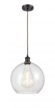 Innovations Lighting 516-1P-OB-G124-12 - Athens - 1 Light - 12 inch - Oil Rubbed Bronze - Cord hung - Mini Pendant