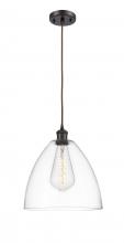 Innovations Lighting 516-1P-OB-GBD-122 - Bristol - 1 Light - 12 inch - Oil Rubbed Bronze - Cord hung - Mini Pendant