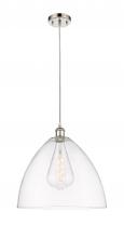 Innovations Lighting 516-1P-PN-GBD-162 - Bristol - 1 Light - 16 inch - Polished Nickel - Cord hung - Pendant