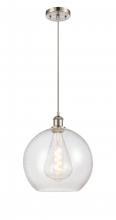 Innovations Lighting 516-1P-SN-G124-12 - Athens - 1 Light - 12 inch - Brushed Satin Nickel - Cord hung - Mini Pendant