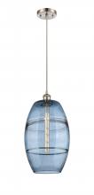 Innovations Lighting 516-1P-SN-G557-10BL - Vaz - 1 Light - 10 inch - Brushed Satin Nickel - Cord hung - Mini Pendant