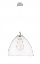 Innovations Lighting 516-1P-WPC-GBD-162 - Bristol - 1 Light - 16 inch - White Polished Chrome - Cord hung - Pendant