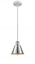 Innovations Lighting 516-1P-WPC-M8 - Smithfield - 1 Light - 7 inch - White Polished Chrome - Cord hung - Mini Pendant