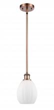 Innovations Lighting 516-1S-AC-G81 - Eaton - 1 Light - 6 inch - Antique Copper - Mini Pendant