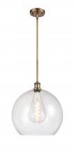 Innovations Lighting 516-1S-BB-G124-14 - Athens - 1 Light - 14 inch - Brushed Brass - Pendant