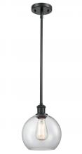 Innovations Lighting 516-1S-BK-G122C-8CL - Athens - 1 Light - 8 inch - Matte Black - Mini Pendant