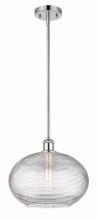 Innovations Lighting 516-1S-PC-G555-12CL - Ithaca - 1 Light - 12 inch - Polished Chrome - Mini Pendant