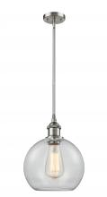 Innovations Lighting 516-1S-SN-G122C-8CL - Athens - 1 Light - 8 inch - Brushed Satin Nickel - Mini Pendant