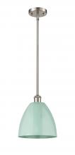 Innovations Lighting 516-1S-SN-MBD-9-SF - Plymouth - 1 Light - 9 inch - Brushed Satin Nickel - Pendant