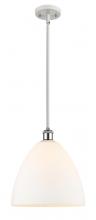 Innovations Lighting 516-1S-WPC-GBD-121 - Bristol - 1 Light - 12 inch - White Polished Chrome - Mini Pendant