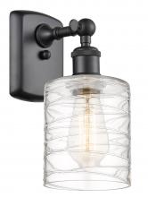  516-1W-BK-G1113 - Cobbleskill - 1 Light - 5 inch - Matte Black - Sconce