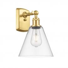 Innovations Lighting 516-1W-SG-GBC-82 - Berkshire - 1 Light - 8 inch - Satin Gold - Sconce