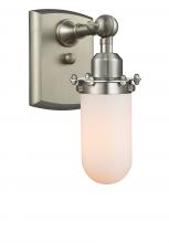  516-1W-SN-232-W - Kingsbury - 1 Light - 4 inch - Brushed Satin Nickel - Sconce