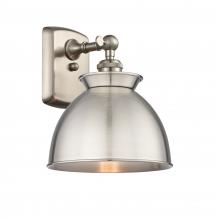 Innovations Lighting 516-1W-SN-M14-SN - Adirondack - 1 Light - 8 inch - Brushed Satin Nickel - Sconce