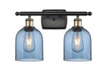 Innovations Lighting 516-2W-BAB-G558-6BL - Bella - 2 Light - 16 inch - Black Antique Brass - Bath Vanity Light