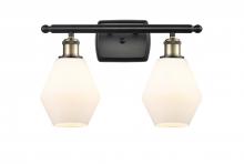 Innovations Lighting 516-2W-BAB-G651-6 - Cindyrella - 2 Light - 16 inch - Black Antique Brass - Bath Vanity Light