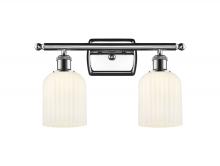  516-2W-PC-G559-5GWH - Bridal Veil - 2 Light - 15 inch - Polished Chrome - Bath Vanity Light