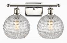 Innovations Lighting 516-2W-PN-G122C-8CL - Athens - 2 Light - 18 inch - Polished Nickel - Bath Vanity Light