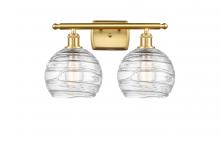 Innovations Lighting 516-2W-SG-G1213-8 - Athens Deco Swirl - 2 Light - 18 inch - Satin Gold - Bath Vanity Light