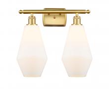 Innovations Lighting 516-2W-SG-G651-7 - Cindyrella - 2 Light - 17 inch - Satin Gold - Bath Vanity Light