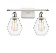 Innovations Lighting 516-2W-WPC-G652-6 - Cindyrella - 2 Light - 16 inch - White Polished Chrome - Bath Vanity Light