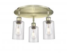 Innovations Lighting 516-3C-AB-G804 - Clymer - 3 Light - 16 inch - Antique Brass - Flush Mount