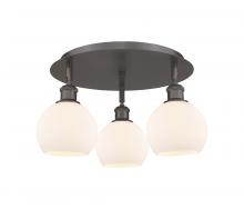 Innovations Lighting 516-3C-OB-G121-6 - Athens - 3 Light - 18 inch - Oil Rubbed Bronze - Flush Mount