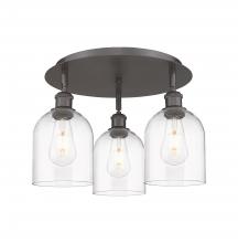 Innovations Lighting 516-3C-OB-G558-6CL - Bella - 3 Light - 17 inch - Oil Rubbed Bronze - Flush Mount