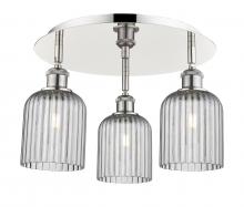 Innovations Lighting 516-3C-PN-G559-5SM - Bridal Veil - 3 Light - 17 inch - Polished Nickel - Flush Mount