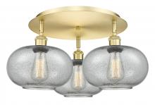 Innovations Lighting 516-3C-SG-G247 - Gorham - 3 Light - 21 inch - Satin Gold - Flush Mount