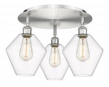 Innovations Lighting 516-3C-SN-G652-8 - Cindyrella - 3 Light - 20 inch - Satin Nickel - Flush Mount