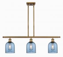 Innovations Lighting 516-3I-BB-G558-6BL - Bella - 3 Light - 36 inch - Brushed Brass - Cord hung - Island Light