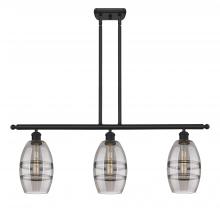 Innovations Lighting 516-3I-BK-G557-6SM - Vaz - 3 Light - 36 inch - Matte Black - Cord hung - Island Light